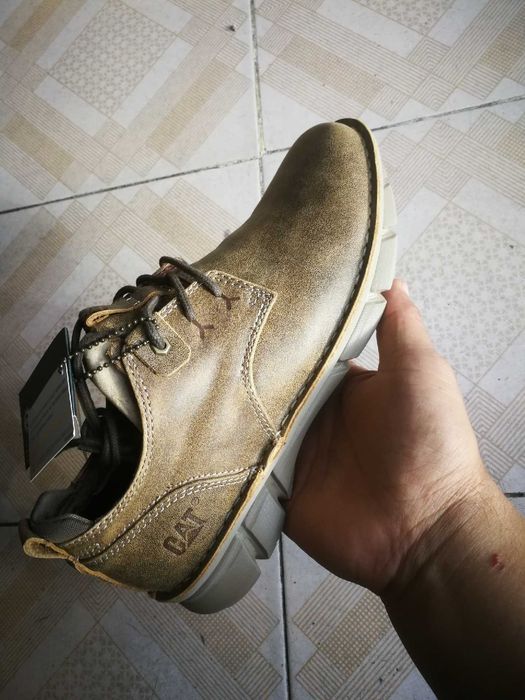 Туфли кожаные, борцовки, мужские мокасины CAT Flex FWD [39-45]