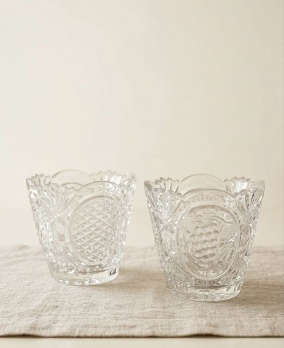 Хрустальные салатницы/пиалы, набор 4 шт