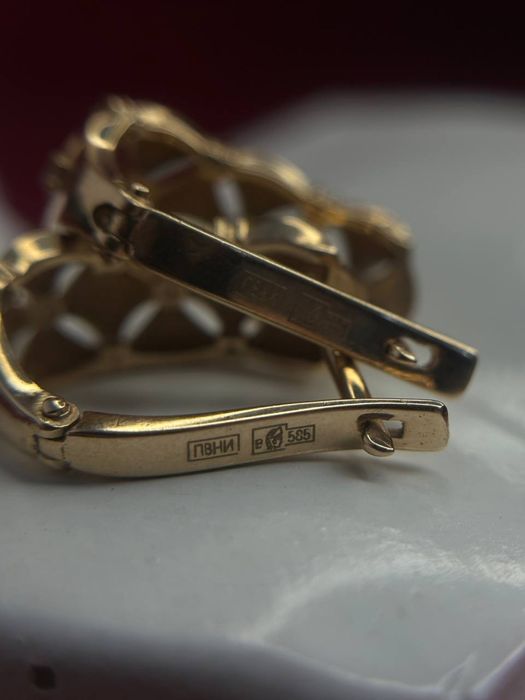 Золотые серьги/BariBarShop/0•0•24
