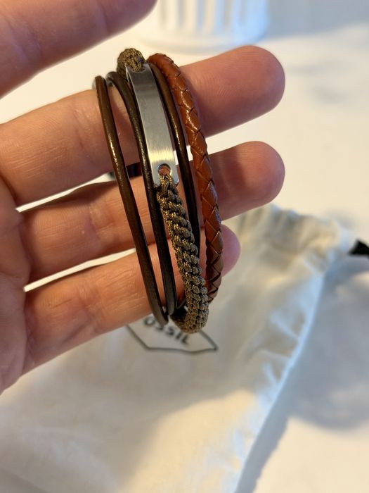 Bratara Fossil Men Casual Vintage din piele naturala - NOUA