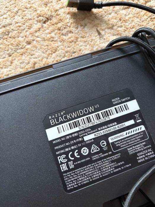tastatura razer blackwidow v3 switch uri verzi