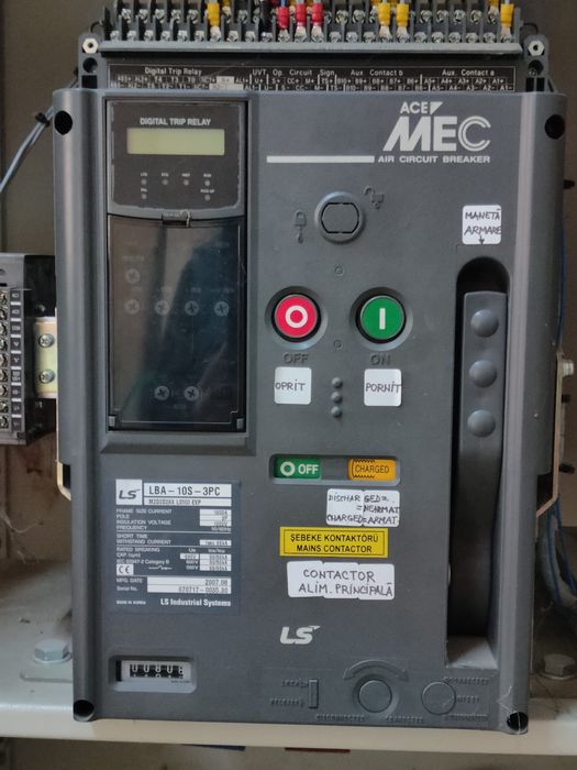 Intrerupator automat ACB LS MEC - stare foarte buna, industrial, 1000P