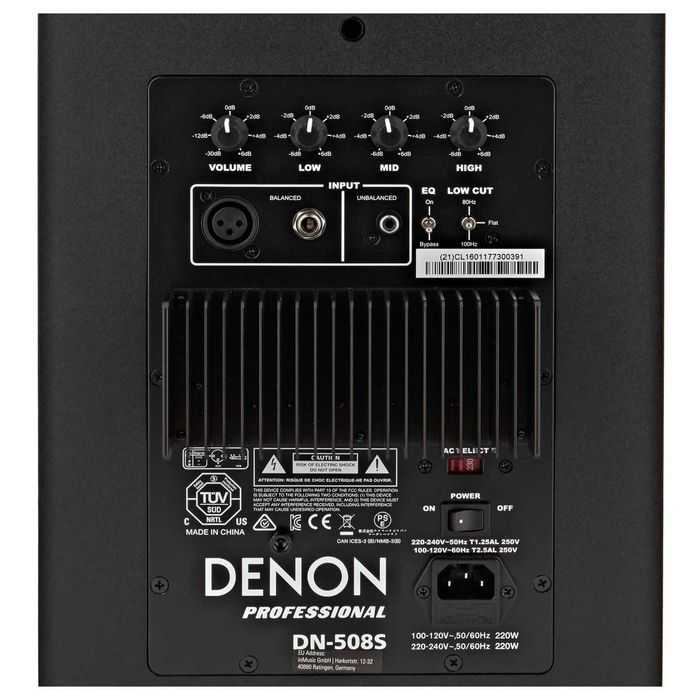 Denon DN-508 Studio Monitor 8 Inch 3 way 3 amp