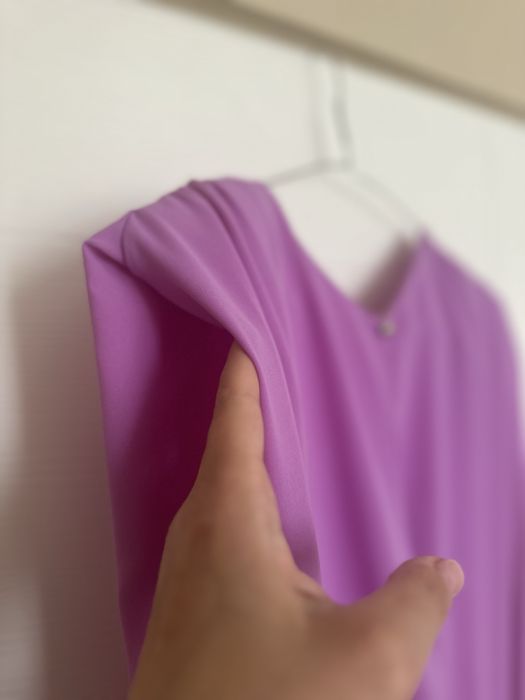 Rochie midi MIZAR roz/mov