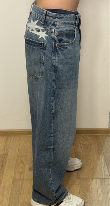 Vand blugi baggy/barrel albastru deschis