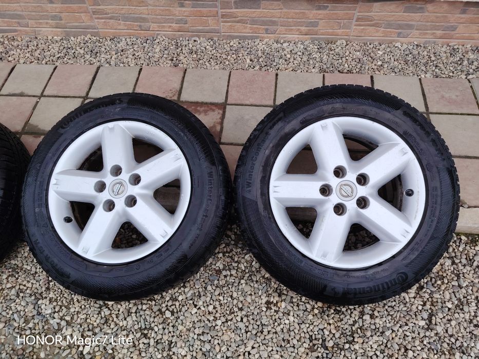 Jante aliaj R16 Nissan Qashqai Juke X-trail 5x114,3 + anvelope iarna