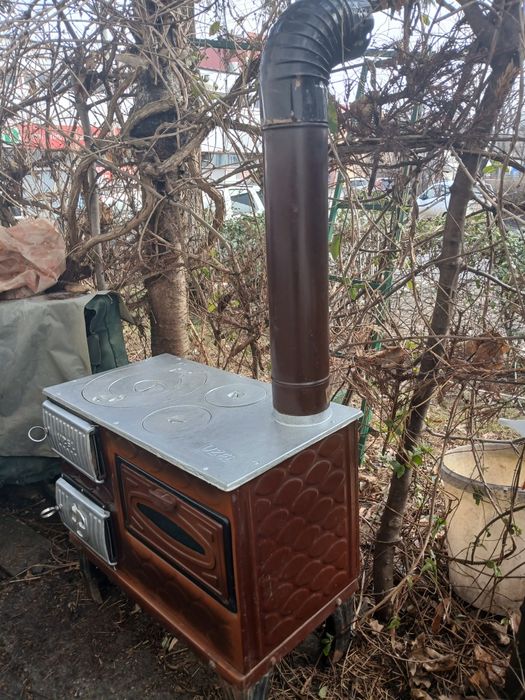 Soba pe lemne si carbune .