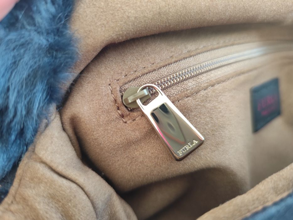 Дамкса чанта Furla Navy