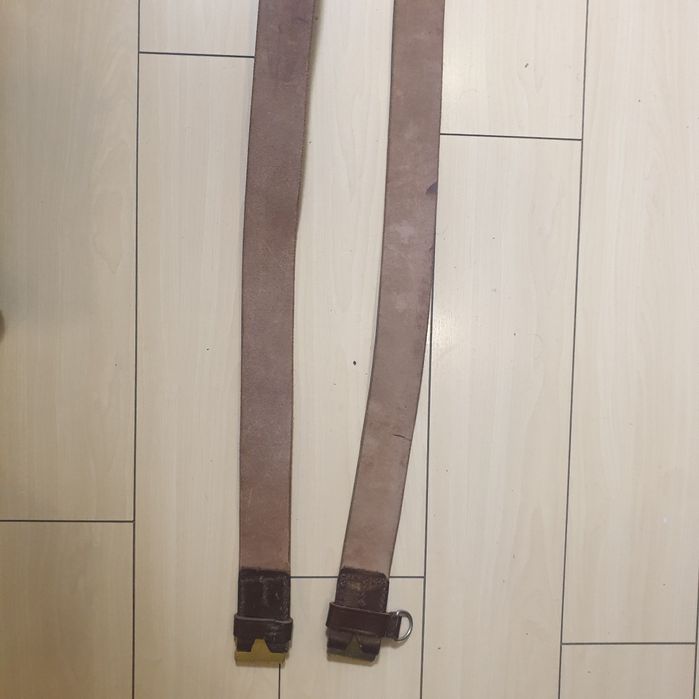 Centura militara marimea 3 armata romana RSR piela  groasa