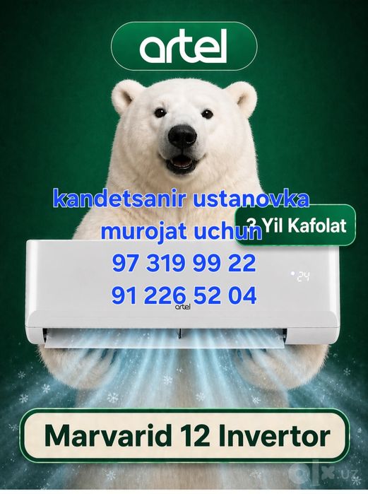 Elektr xizmati  konditsaner urnatish xizmati mavjud