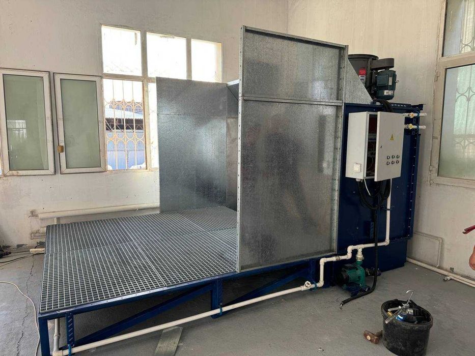 Покрасочная камера с водяной завесой