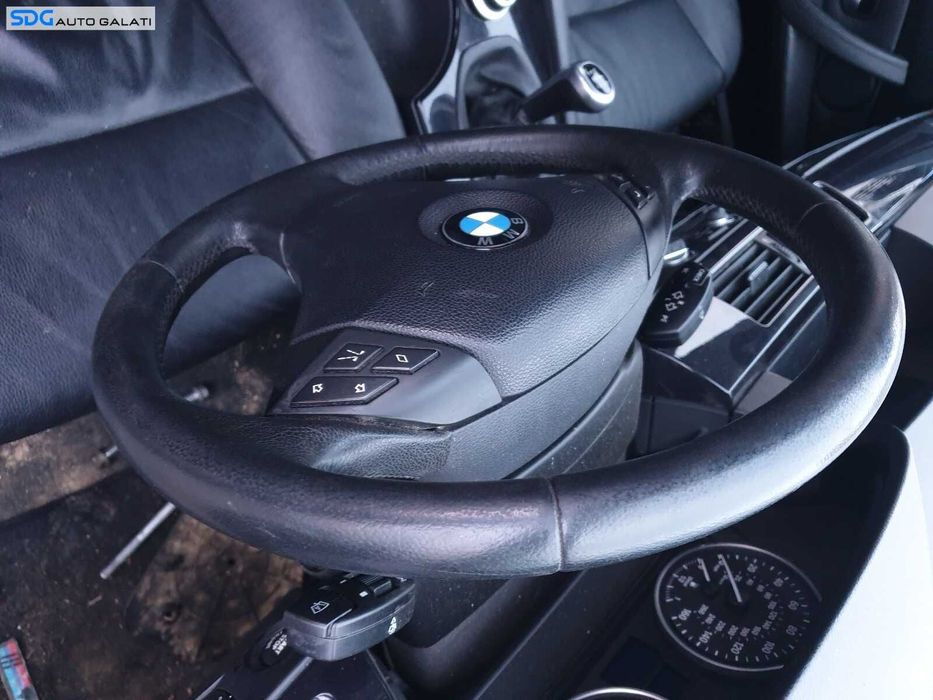 Volan Piele 3 Spite FARA Airbag BMW Seria 5 E60 E61 LCI FL Facelift 2007 - 2010 [C7177]