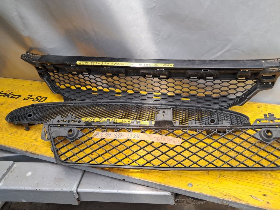 Грил решетка броня Mercedes A204 /205 /A156 GLA