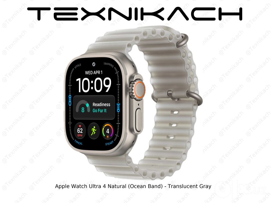Apple Watch Ultra 4 Natural (Ocean Band) • Доставка