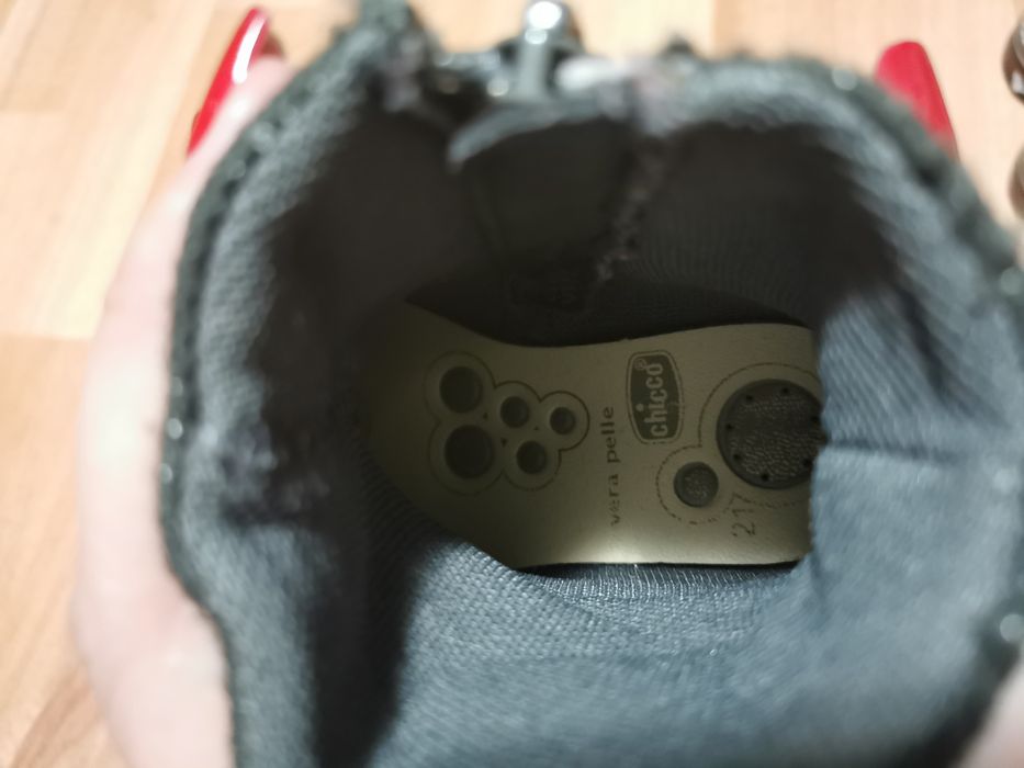 Ghete piele naturala Chicco nr 21(13,2 cm int)