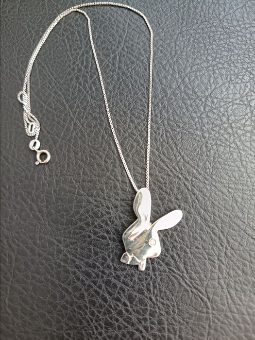 Сребърно колие Плейбой 40 см.