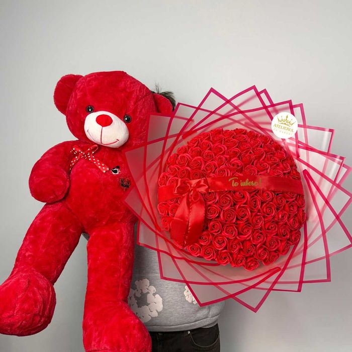 Buchete Trandafiri Sapun - Simple / cu Stitch / cu Sclipici