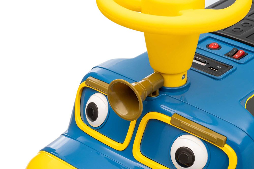 Trenulet electric CHUGGINGTON cu 2 vagoane, pt. 4 copii, 4x45W 12V