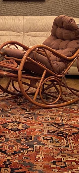 Кресло качалка ротанг