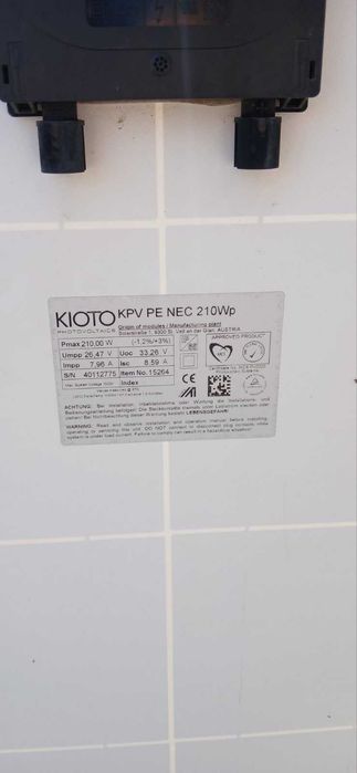Соларни панели KIOTO KPV PE NEC 210Wp