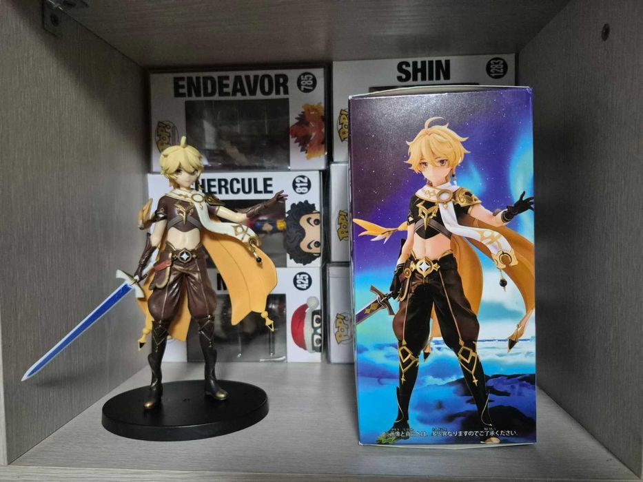 Figurina Genshin Impact Anime - Traveler Aether, Cutie