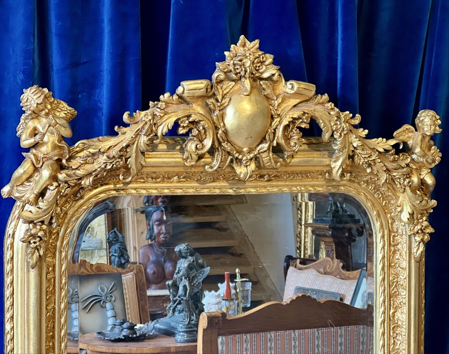 Oglindă aurie stil Baroc *** vintage / antic / vechi / retro ***