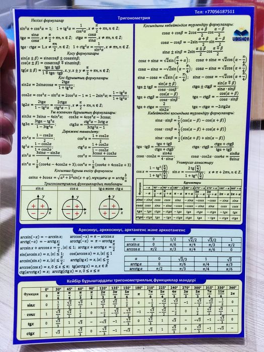 Алгебра геометрия формула