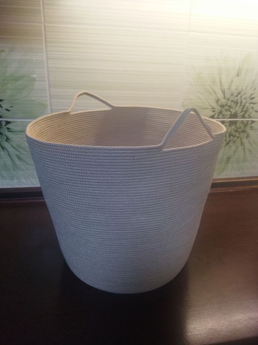 Корзина из хлопкового шнура