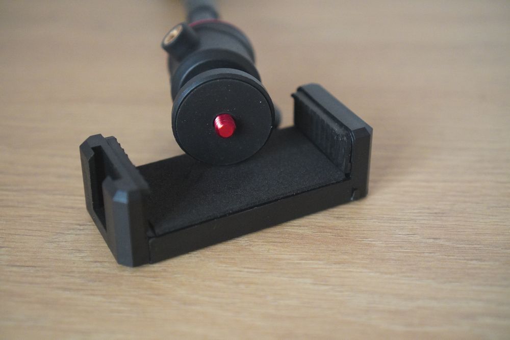 Mini trepied / selfiestick, adaptor telefon, metal, nou