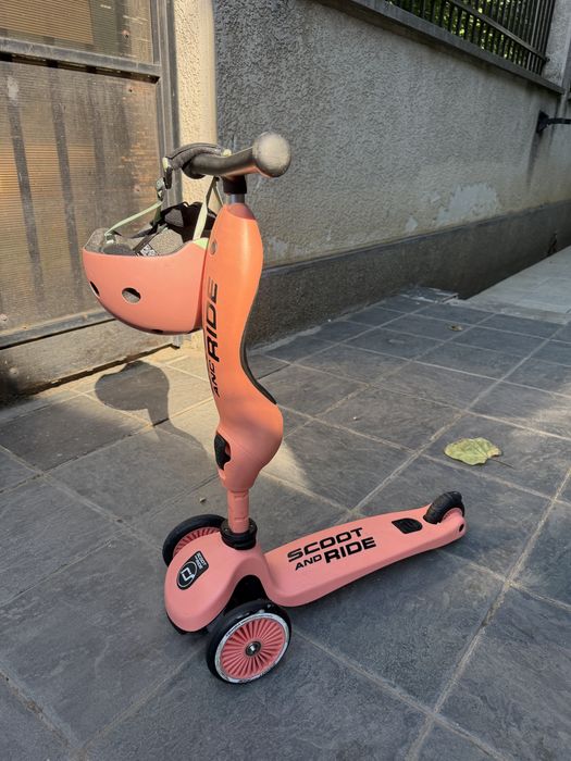 Scoot and ride cu casca