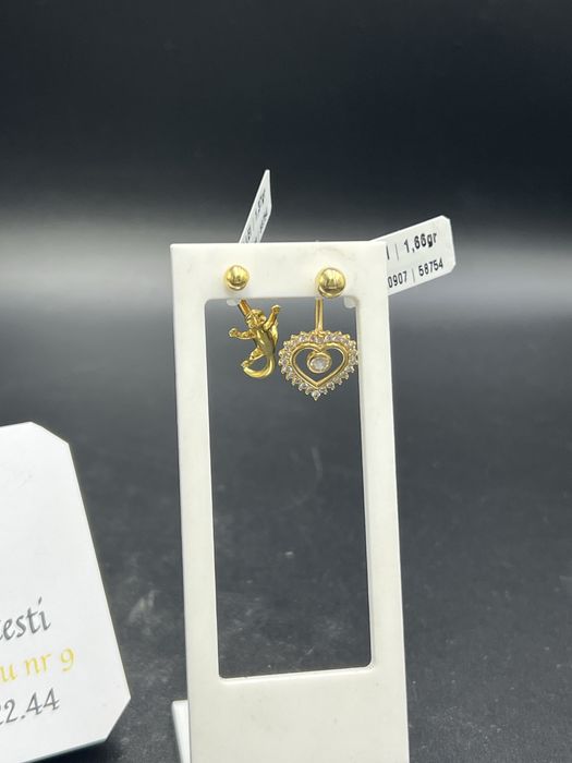 Cercei buric aur 14/18 k diverse modele