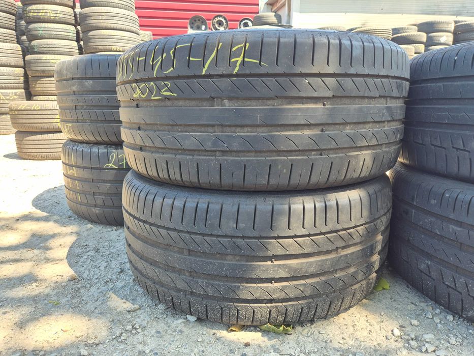 2 Anvelope de VARA - 255/45/17 98Y - Continental Conti Sport Contact 5 - Stare F BUNA - DOT 2020 !