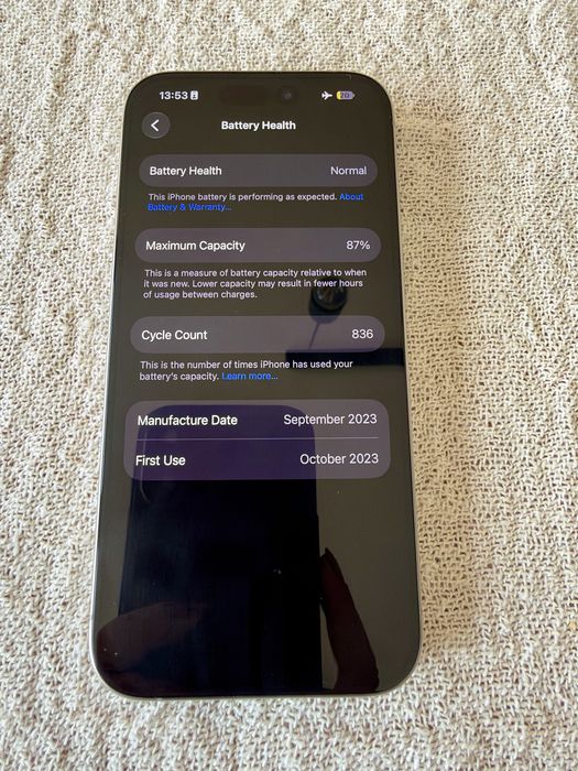 Iphone 15 Pro, 256 GB, 5G, Natural Titanium