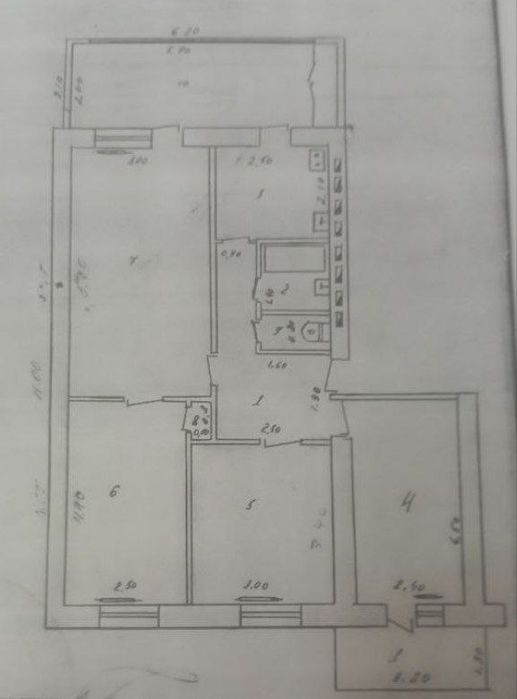 Акпдем городок 4/4/4  80м² Кирпич