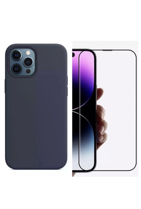 iPHONE 14/15/16e/17/PRO/MAX/PLUS/AIR Husa Alcantara + Folie Sticla HD