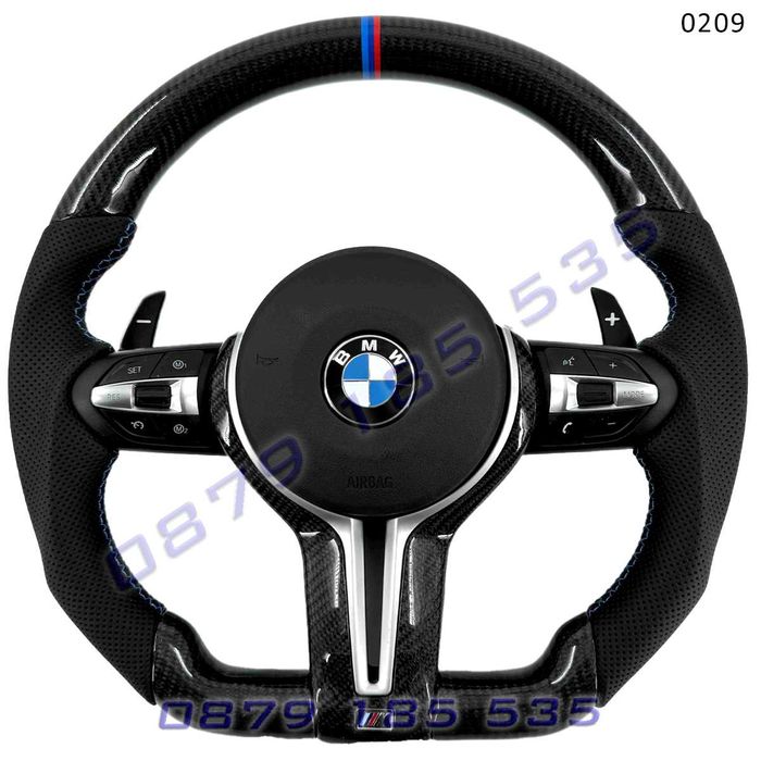 Карбонов волан цветни конци шев BMW 5 6 7 F10 F06 серия М спорт бмв ф