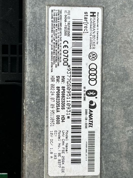 Блутут bluetooth за Audi A3 Ауди А3 8P0862335 S Aa Seat Vw