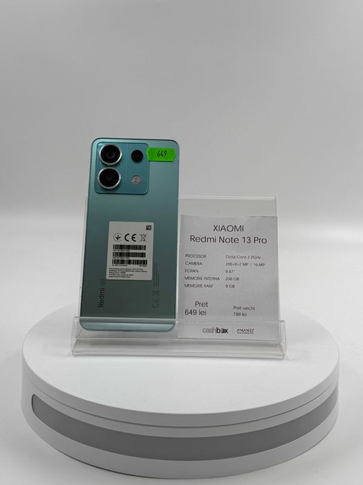 Xiaomi Redmi Note 13 Pro 256 GB Garantie 24 luni CashBox
