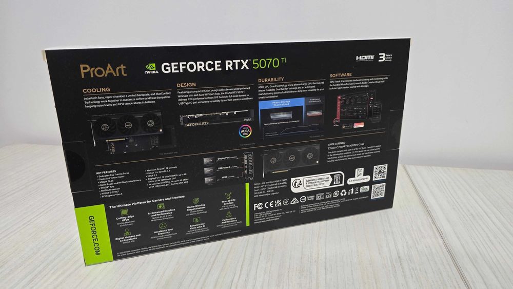 Placa video Asus ProArt RTX 5070Ti OC - 16GB