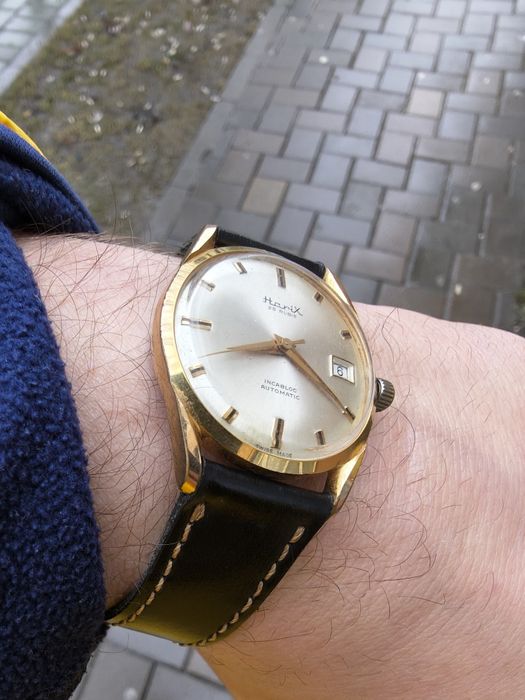 Ceas rar automatic Hanix placat cu aur