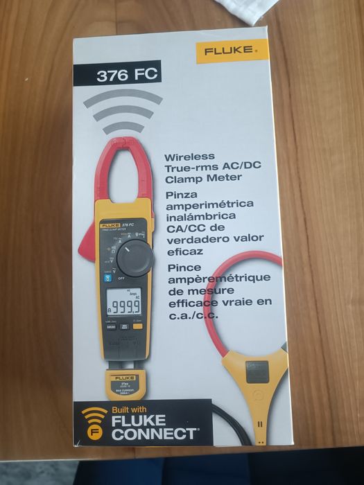 Titlu: Fluke 376 FC – Clește ampermetric True RMS AC/DC – Nou, sigilat