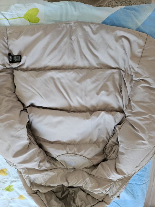 Geaca zara cu puf si pene