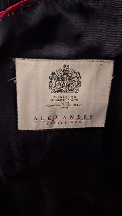 Sacou Alexandre Savile Row NOU - Mărime 48 EURO (38 UK) Long - 80% Lân
