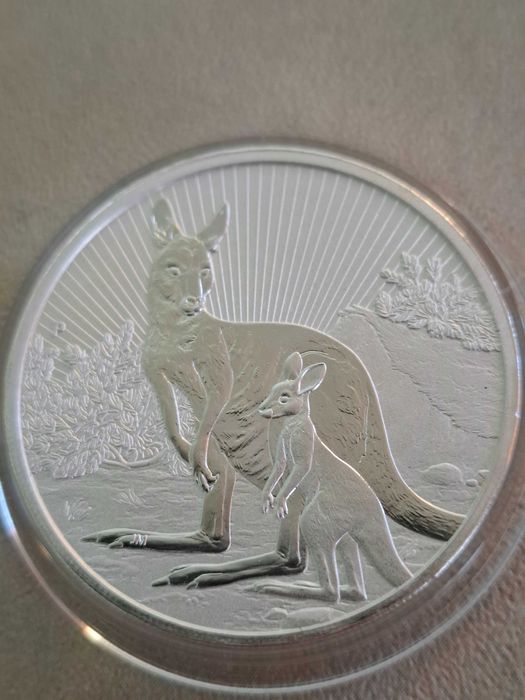 Сребро 2 oz.2023г. Австралийско кенгуру