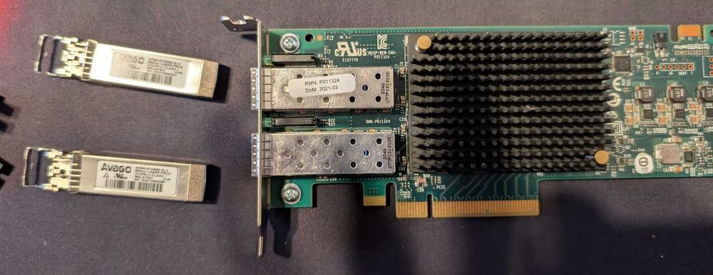 Interfata optica duala  Emulex lpe32002-m2 SFP Avago 32G