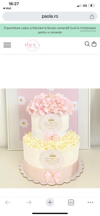 Tort din scutece Pampers