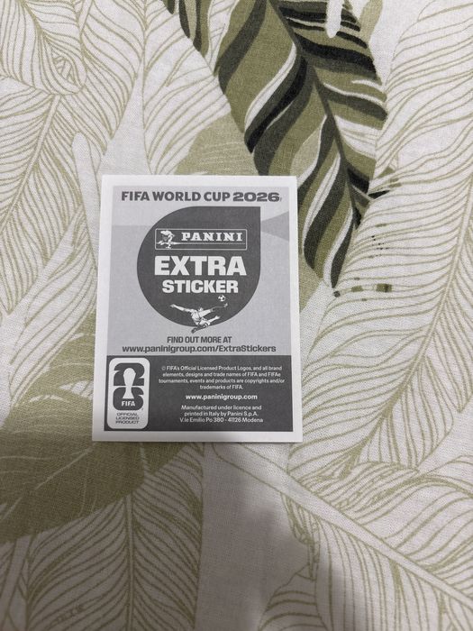 Vand extra sticker vini 2026