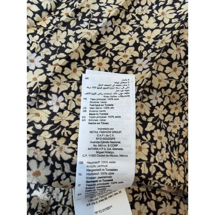 Rochie Sandro din mătase cu imprimeu floral