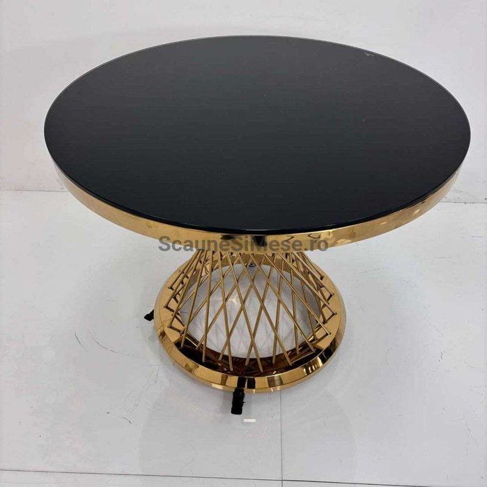 Masa Tort Luxury, Pentru Prezentarea Tortului, Baza Spirala Aurie