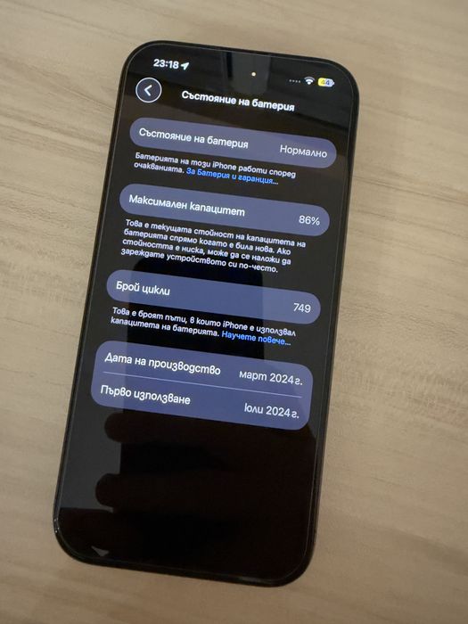 iPhone 15 Pro 128GB – Black Titanium